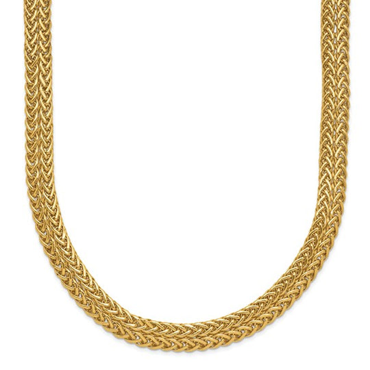 14K Yellow Gold Polished Fancy Necklace - 18 Inches