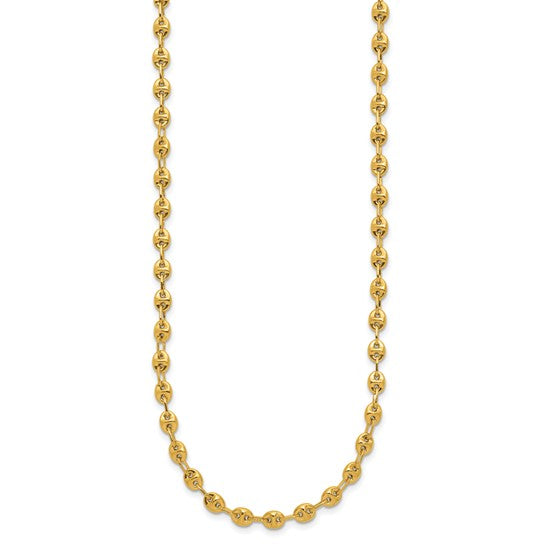 Elegant 14K Yellow Polished Link Necklace