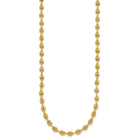 Elegant 14K Yellow Polished Link Necklace
