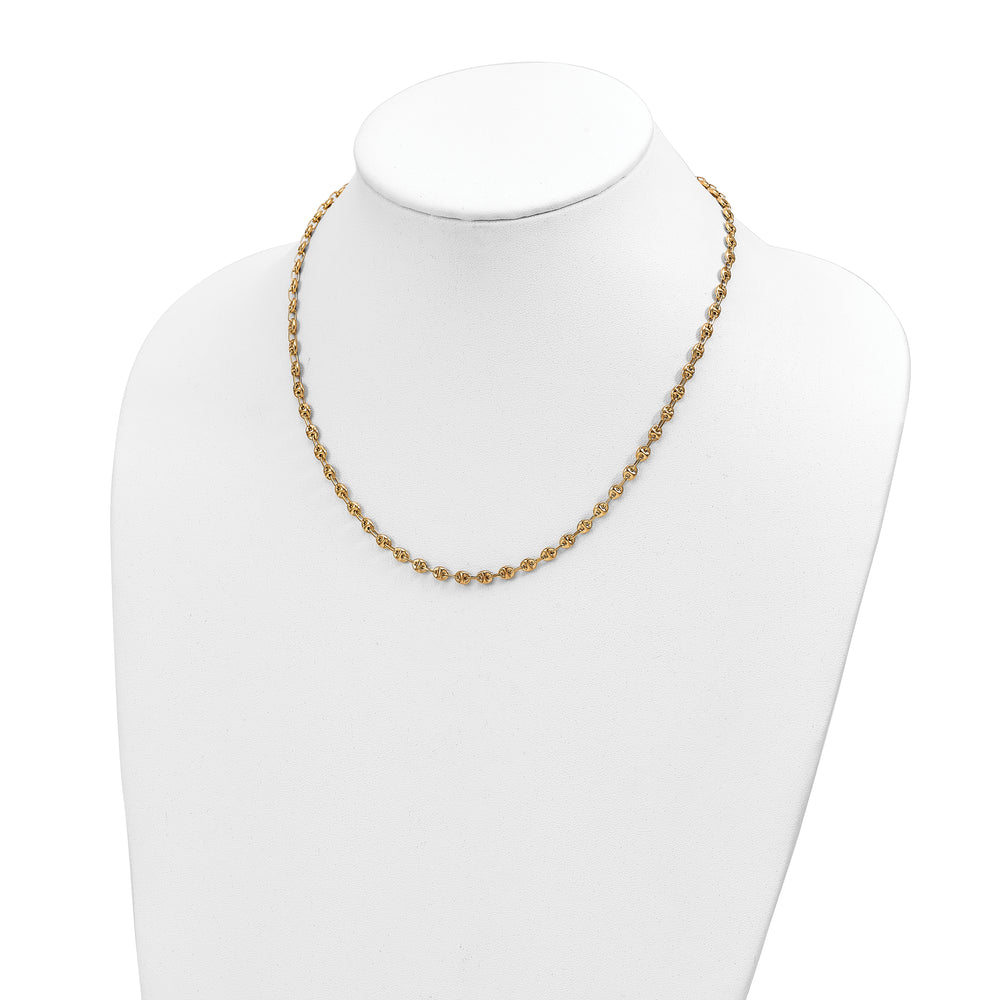 Elegant 14K Yellow Polished Link Necklace