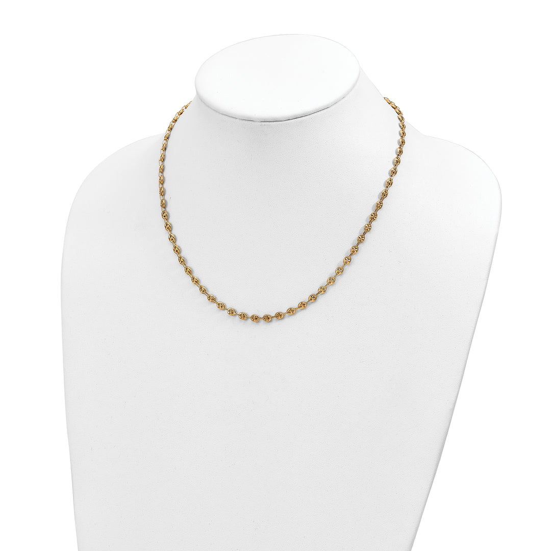 Elegant 14K Yellow Polished Link Necklace