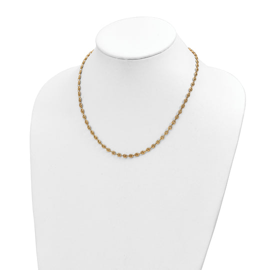 Elegant 14K Yellow Polished Link Necklace