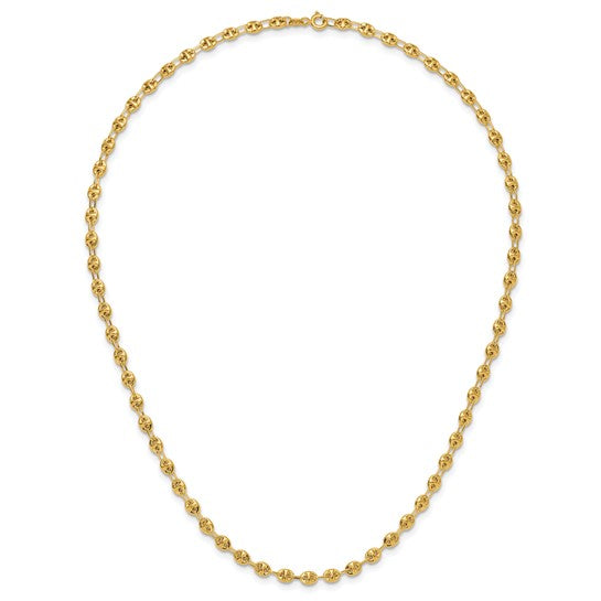 Elegant 14K Yellow Polished Link Necklace