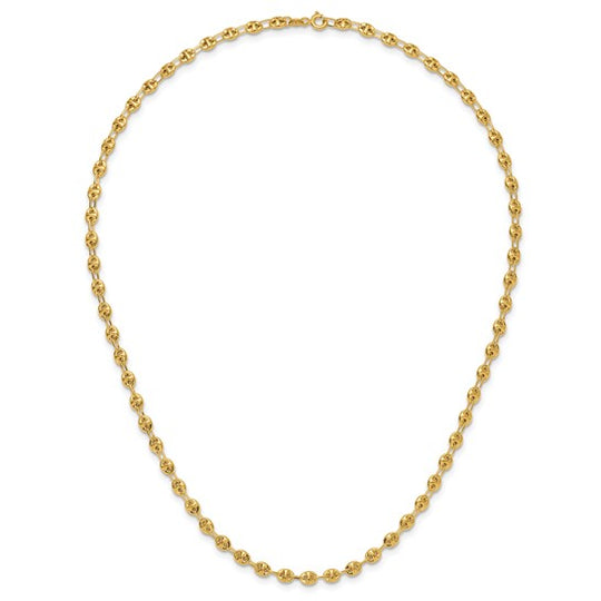 Elegant 14K Yellow Polished Link Necklace