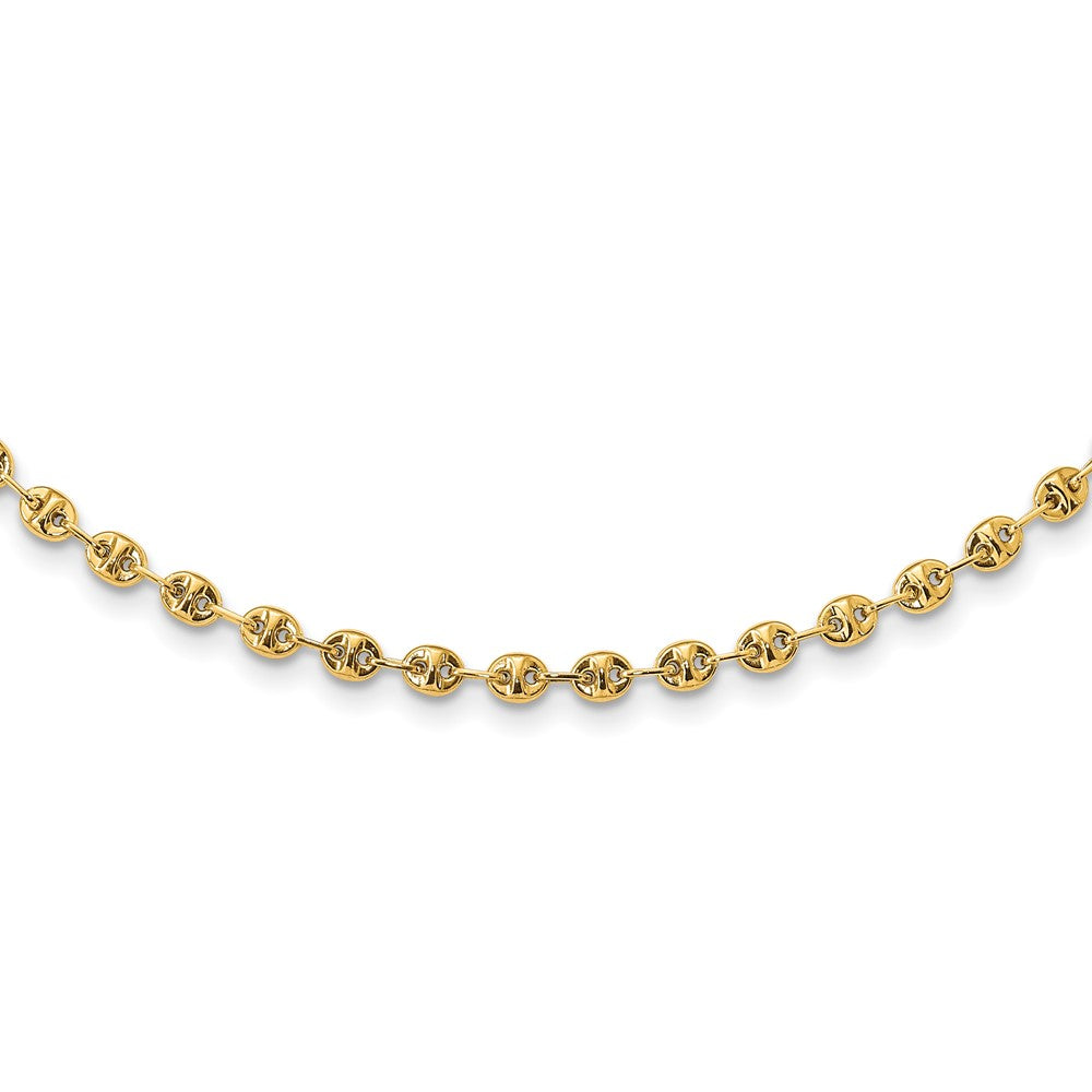 Elegant 14K Yellow Polished Link Necklace
