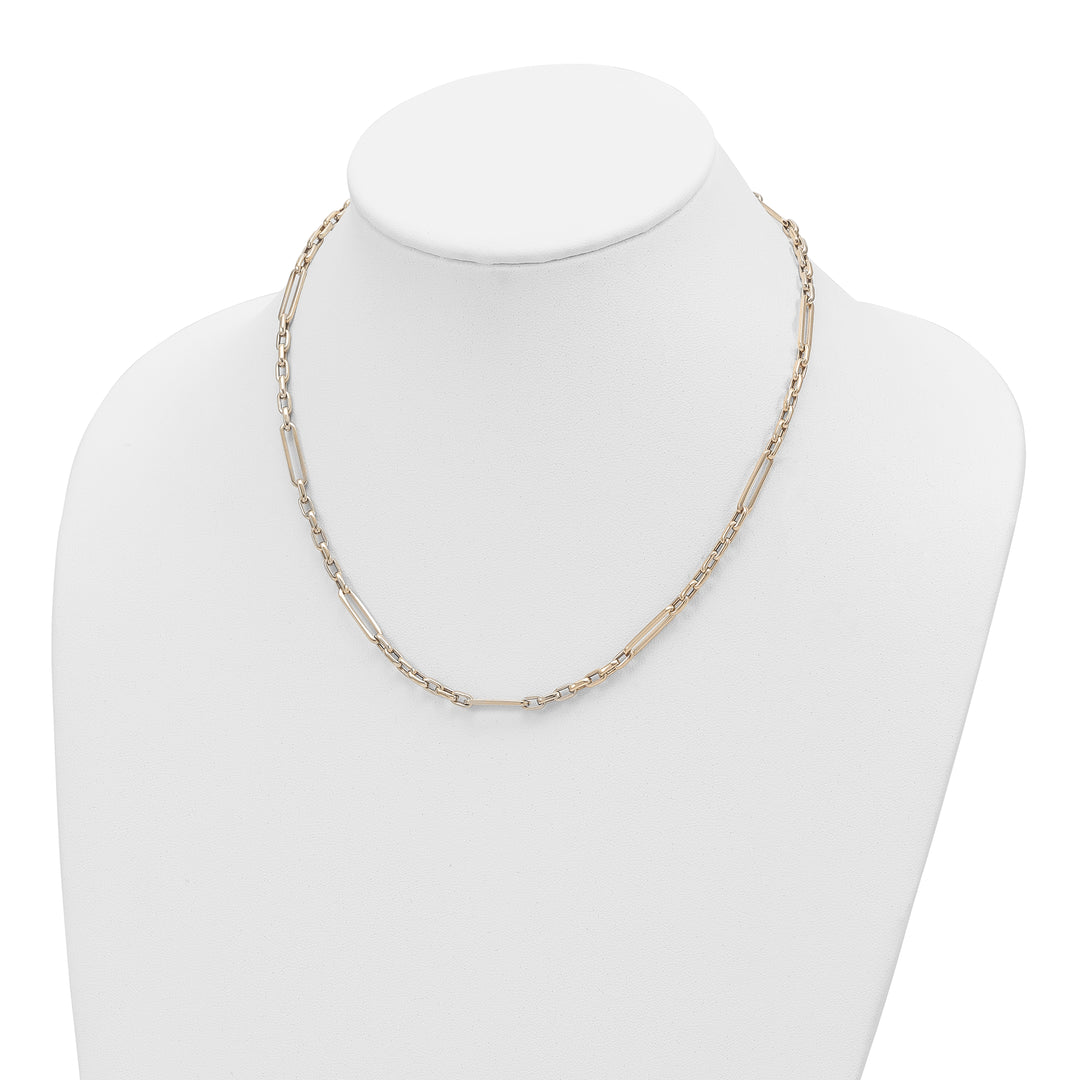 14K Gold Polished Necklace with Elegant Links