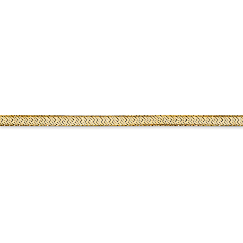 Cadena de espiga sedosa de 14 k y 3 mm