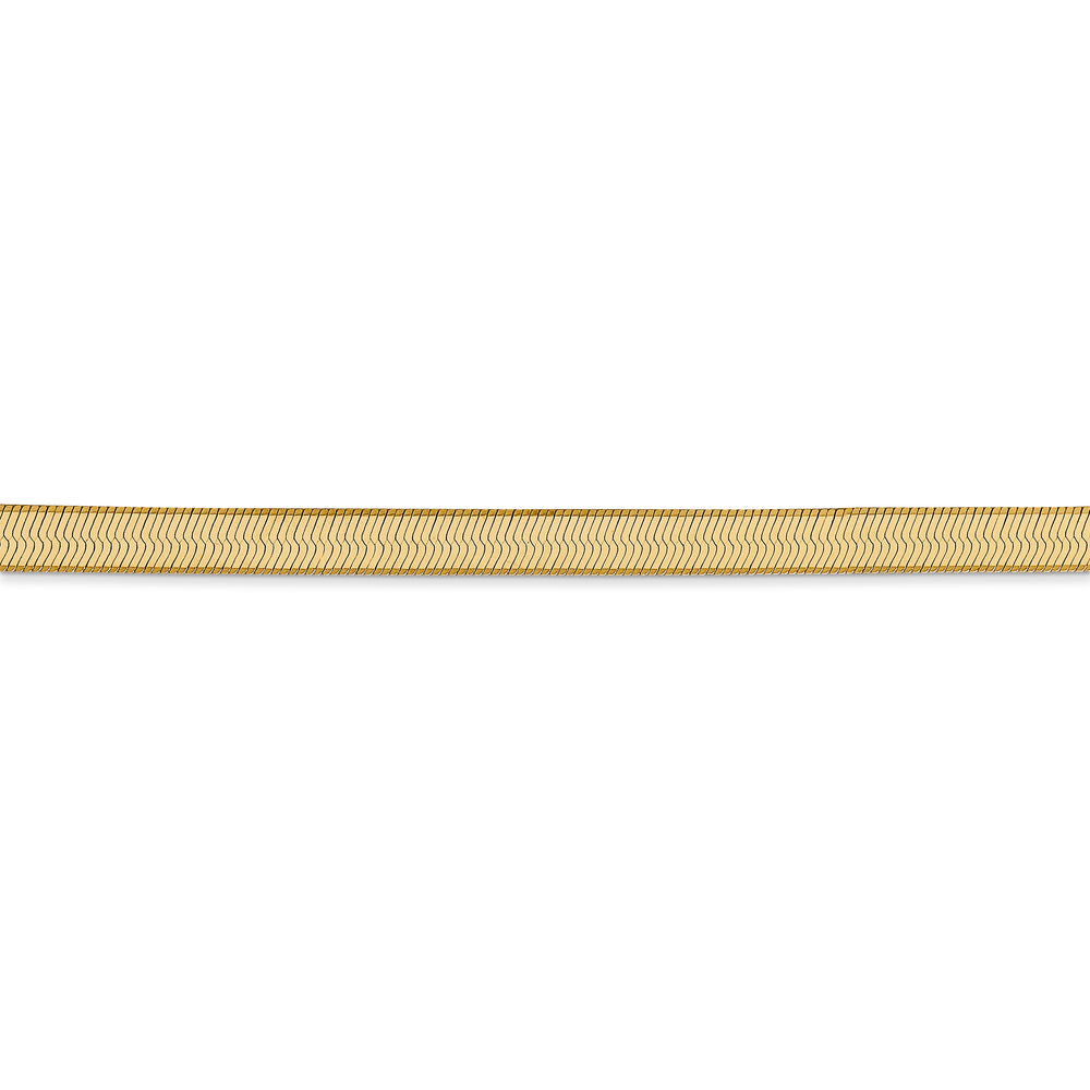 Cadena de espiga sedosa de 14 k y 4 mm
