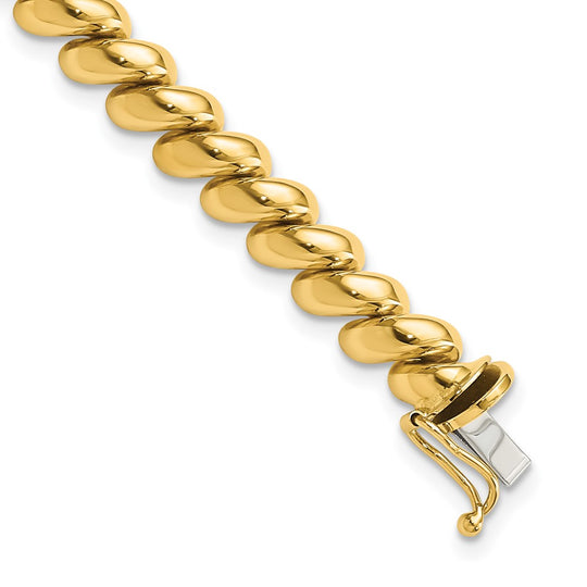 Brazalete San Marco en Oro Amarillo de 14K
