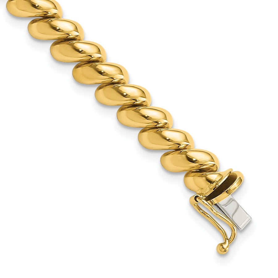 Brazalete San Marco en Oro Amarillo de 14K