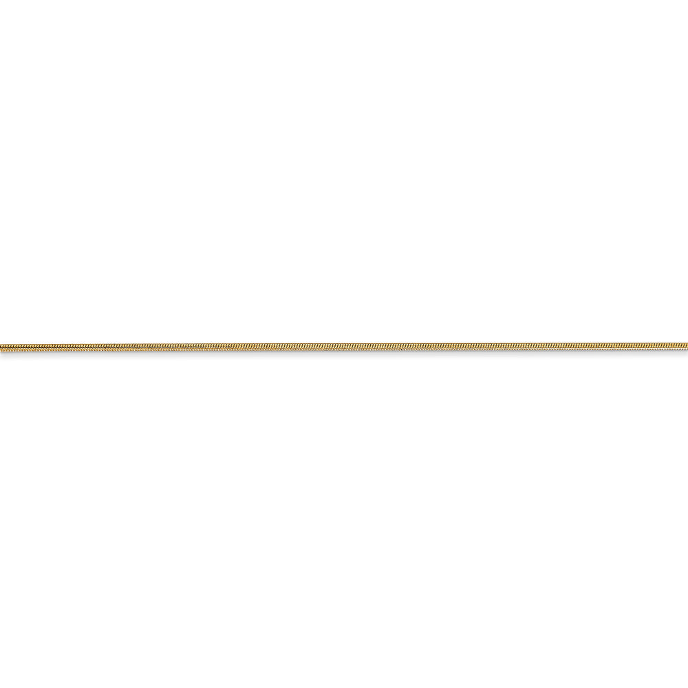 14k 0.8mm round snake chain