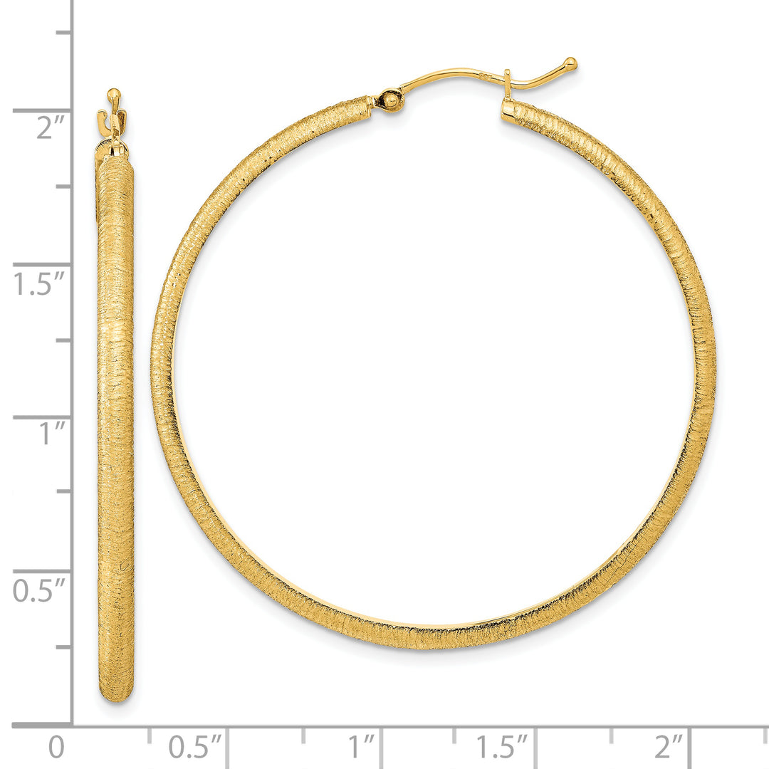 Aretes de Aro Pulidos y Satinados en Oro de 14K