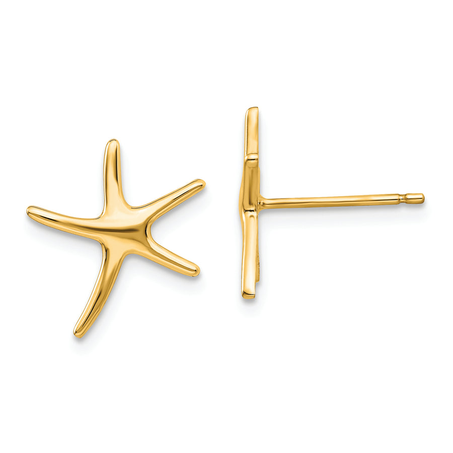 Pendientes de Estrella de Mar en Oro de 14k