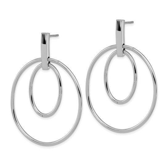 Aretes Colgantes en Oro de 14K Pulido
