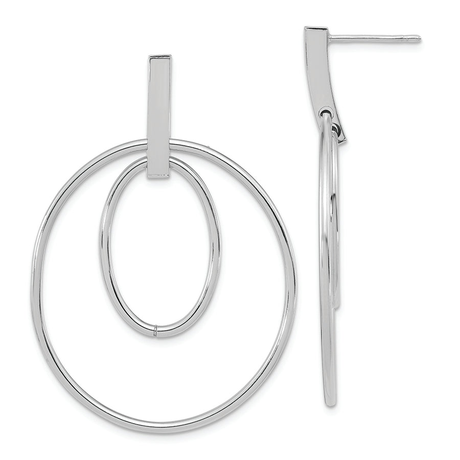 Aretes Colgantes en Oro de 14K Pulido