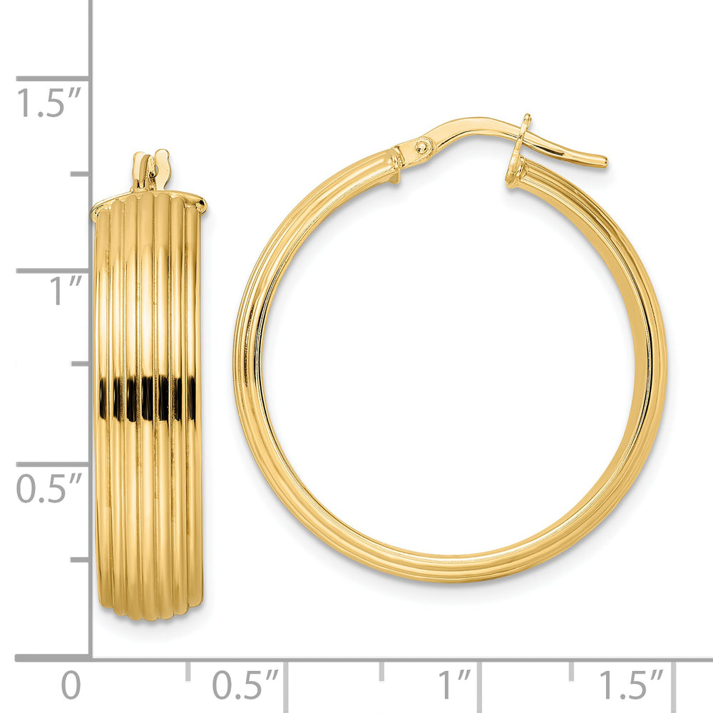 Aretes de Aro Texturizados Pulidos 14K