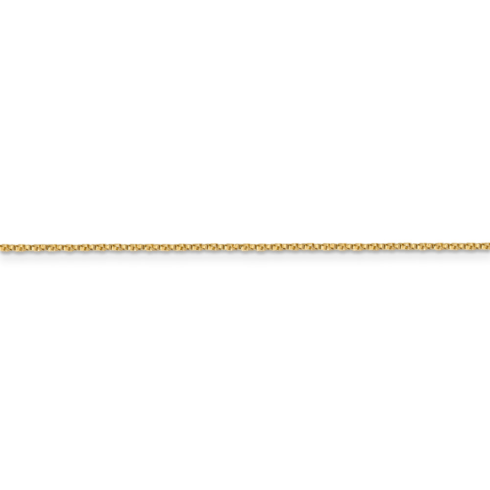 Cadena de caja trenzada de 14k y 0,95 mm