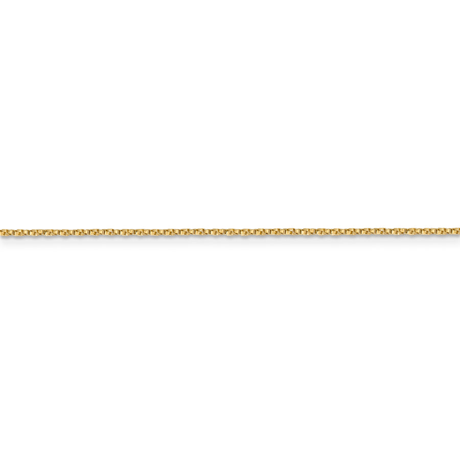Cadena de caja trenzada de 14k y 0,95 mm