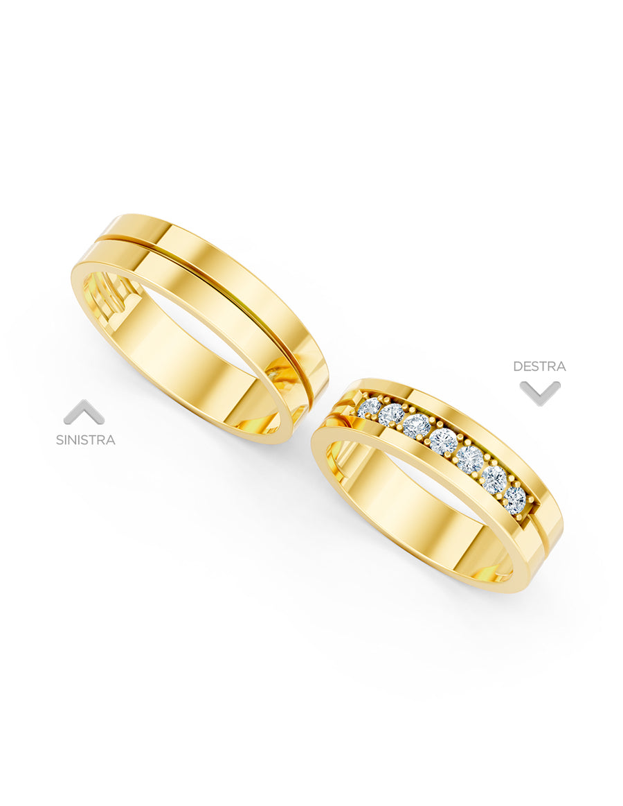 Argolla de matrimonio - unión perfecta - UNITI100
