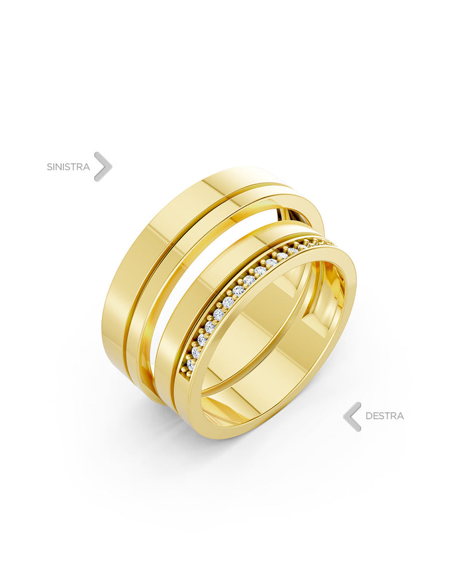 Argolla de matrimonio - unión perfecta - UNITI102