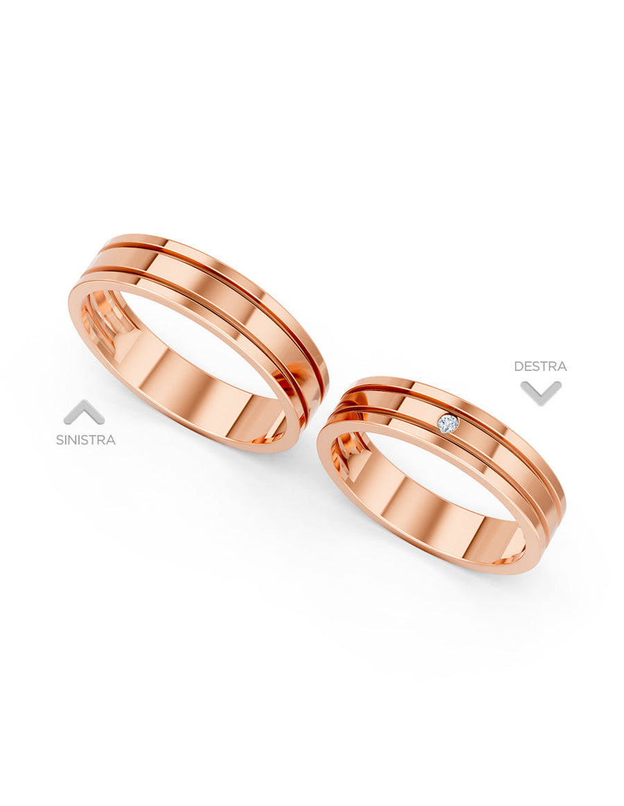 Argolla de matrimonio - unión perfecta - UNITI104