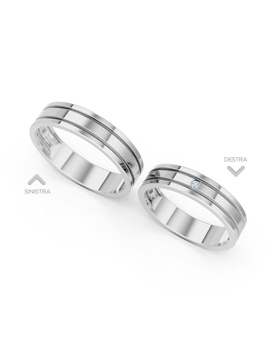 Argolla de matrimonio - unión perfecta - UNITI104