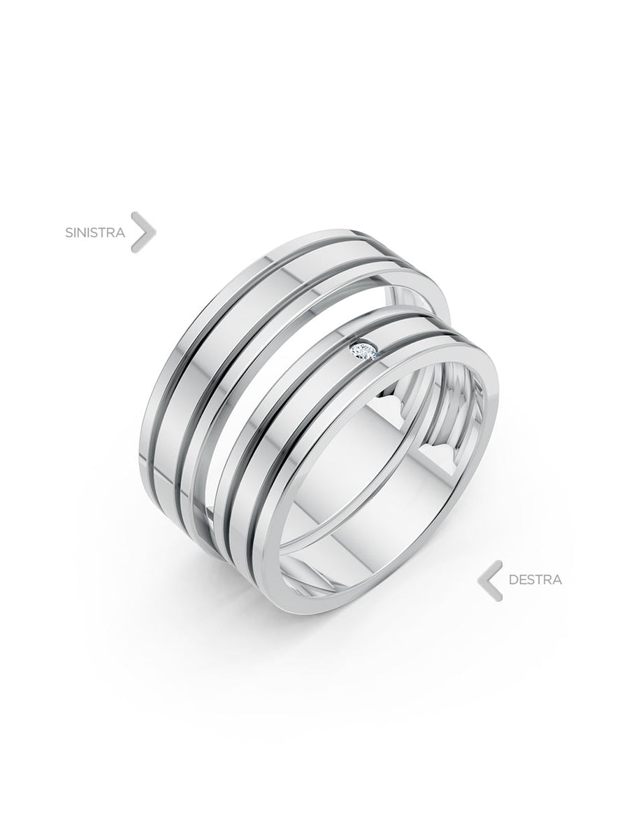 Argolla de matrimonio - unión perfecta - UNITI104