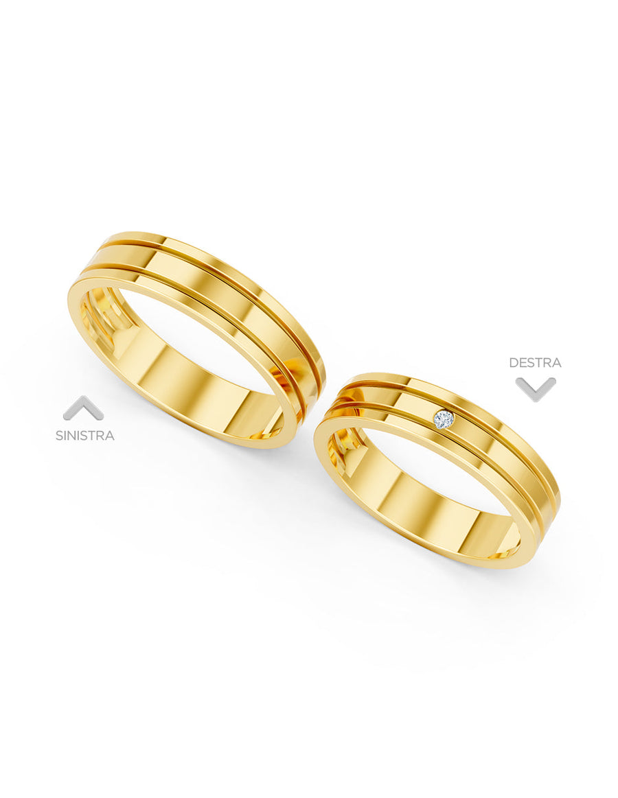 Argolla de matrimonio - unión perfecta - UNITI104