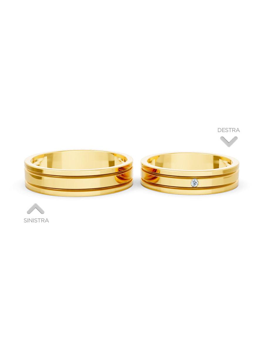 Argolla de matrimonio - unión perfecta - UNITI104