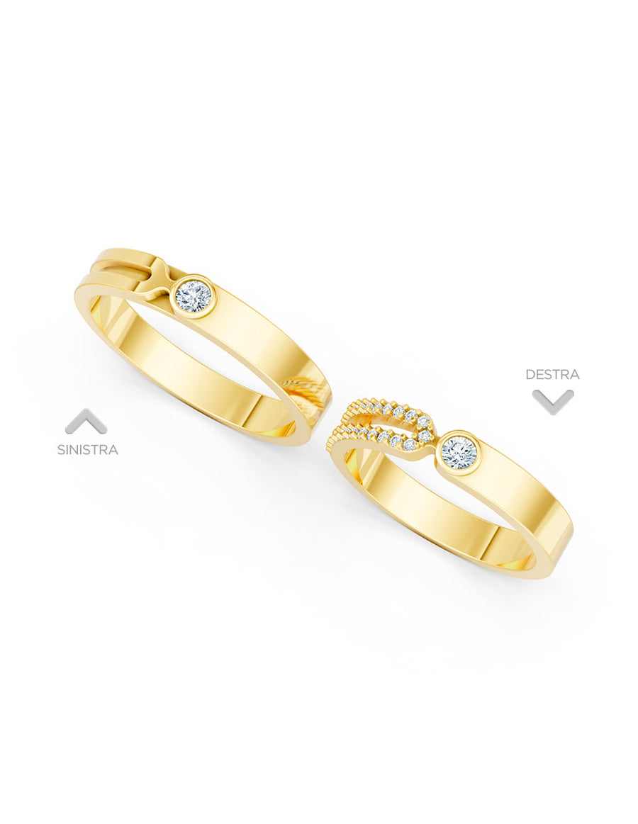 Argolla de matrimonio - unión perfecta - UNITI107