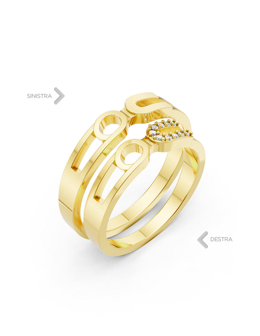 Argolla de matrimonio - unión perfecta - UNITI108