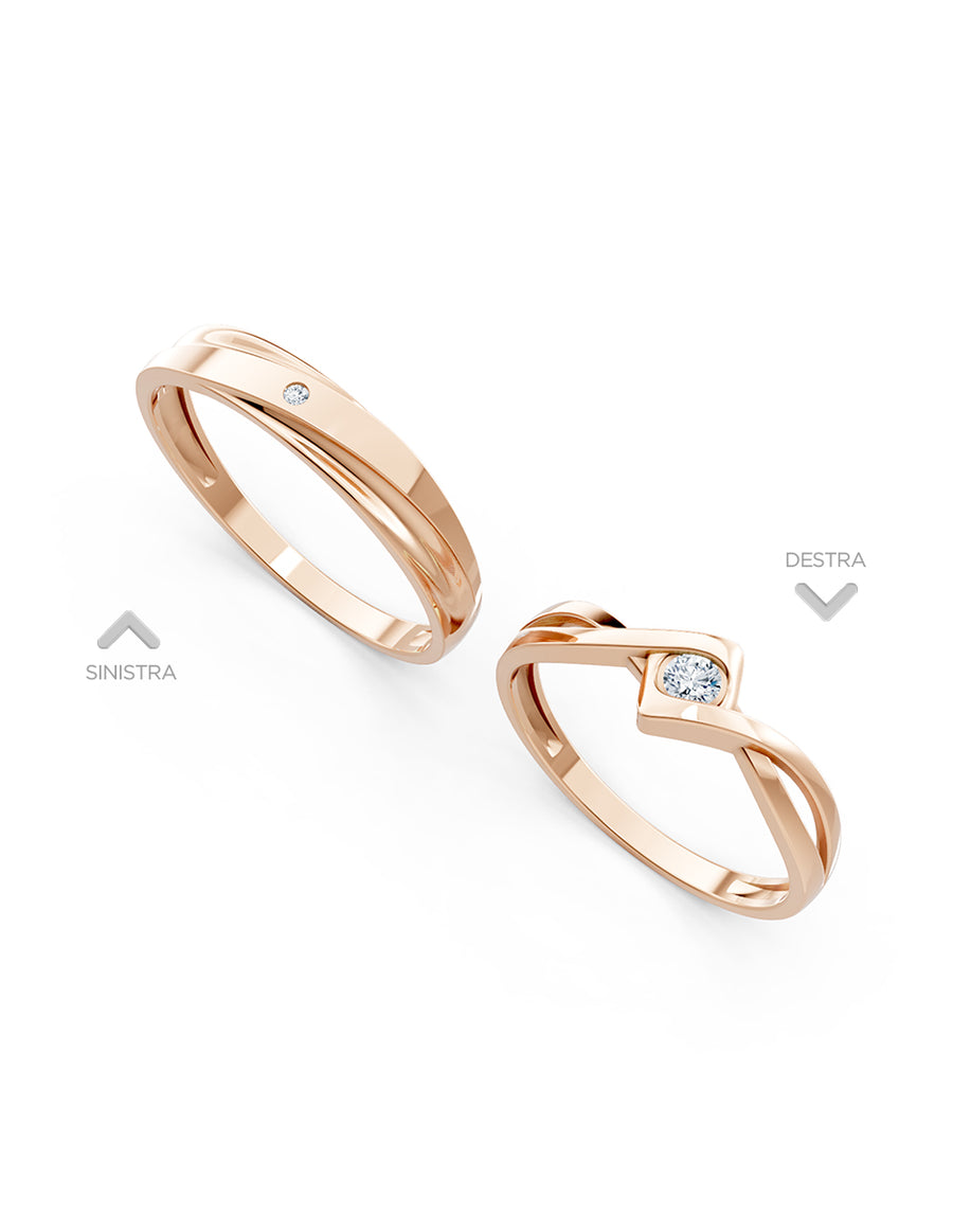 Argolla de matrimonio - unión perfecta - UNITI115