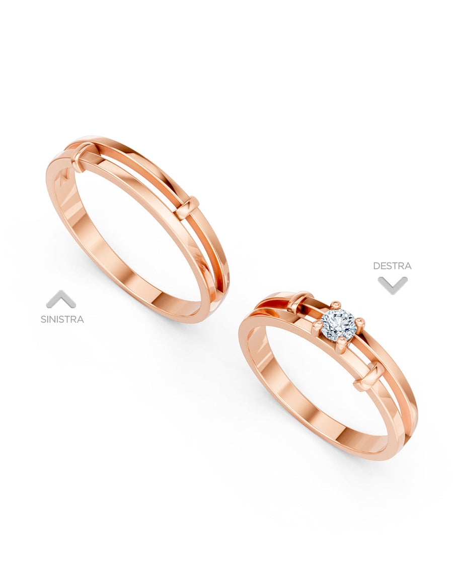 Argolla de matrimonio - unión perfecta - UNITI117