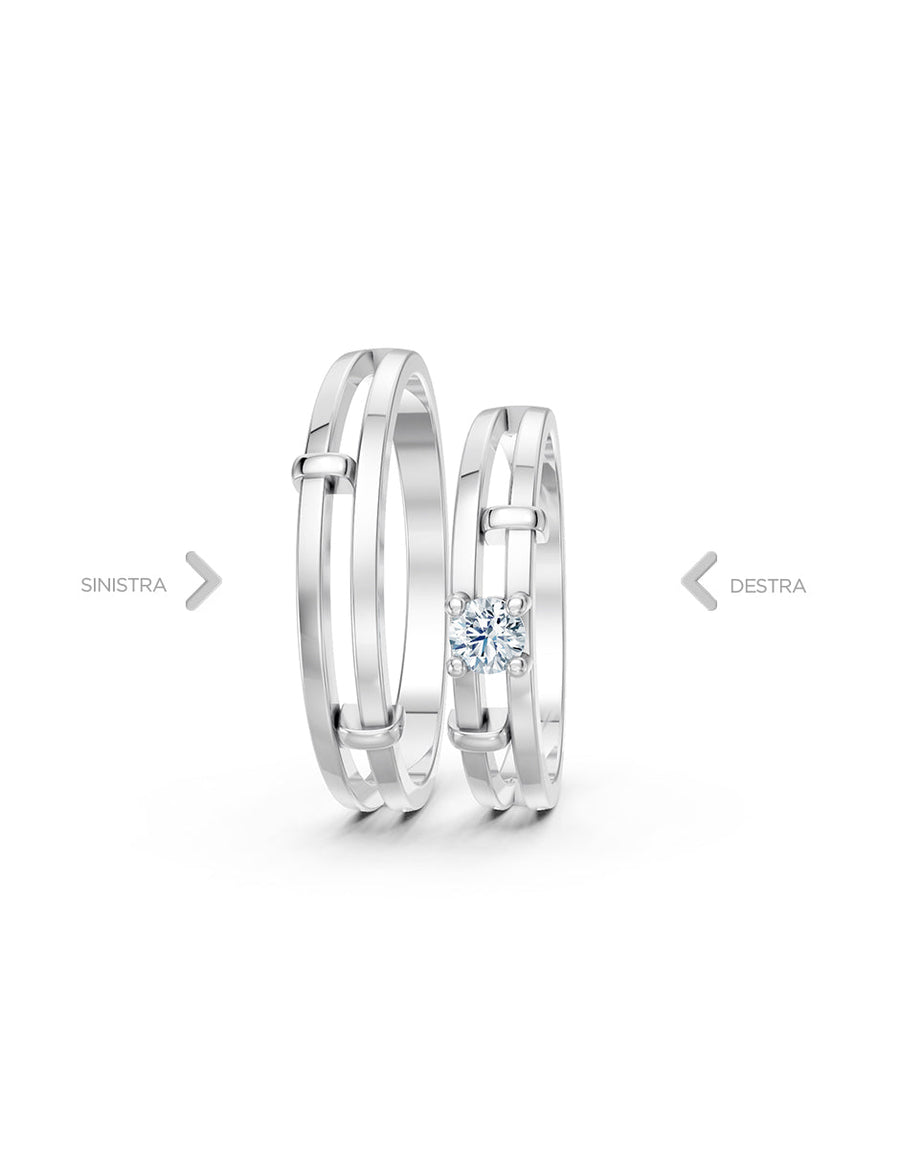Argolla de matrimonio - unión perfecta - UNITI117