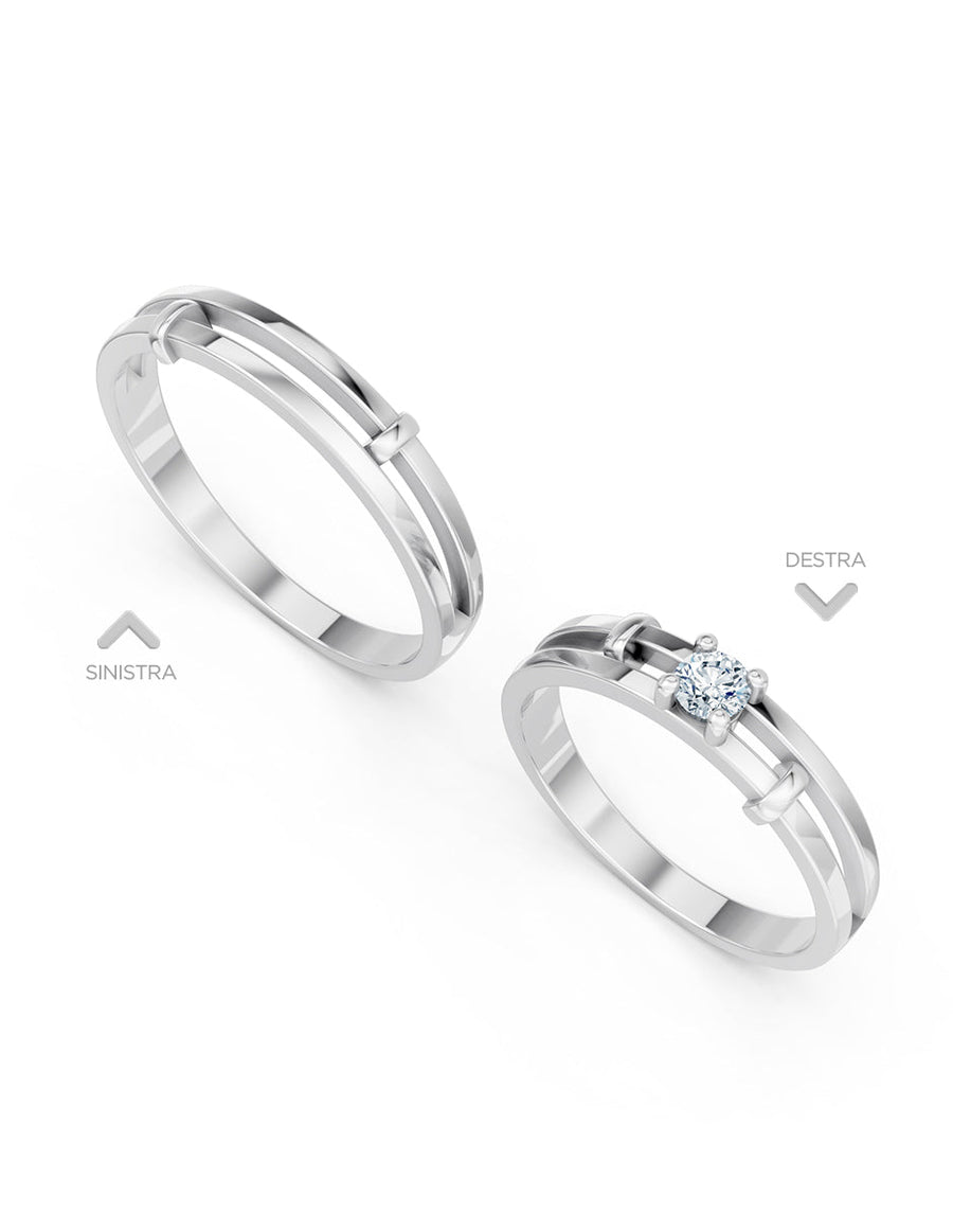 Argolla de matrimonio - unión perfecta - UNITI117