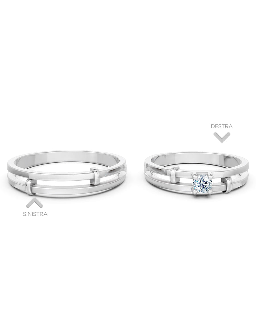 Argolla de matrimonio - unión perfecta - UNITI117