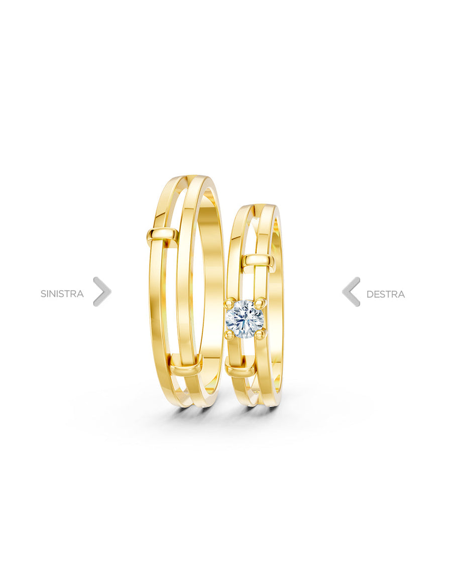 Argolla de matrimonio - unión perfecta - UNITI117
