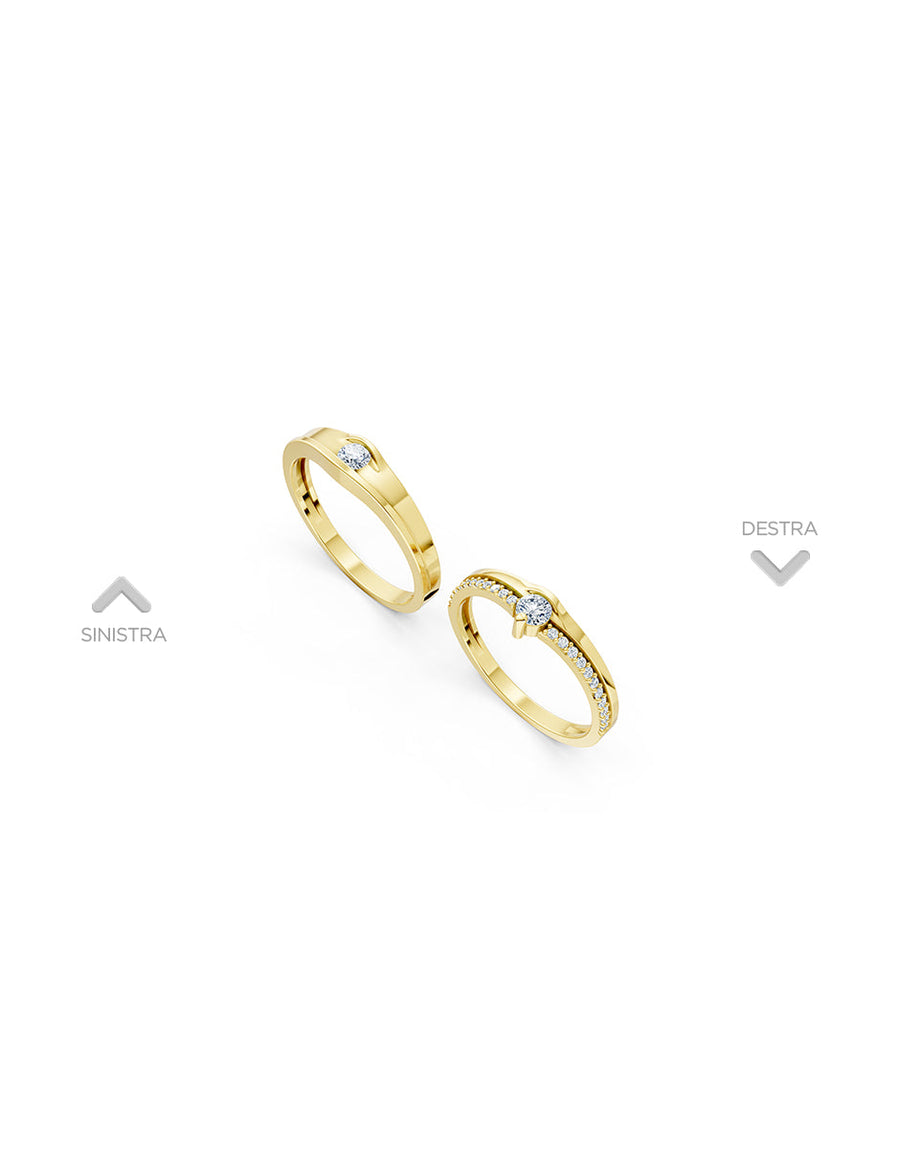 Argolla de matrimonio - unión perfecta - UNITI122