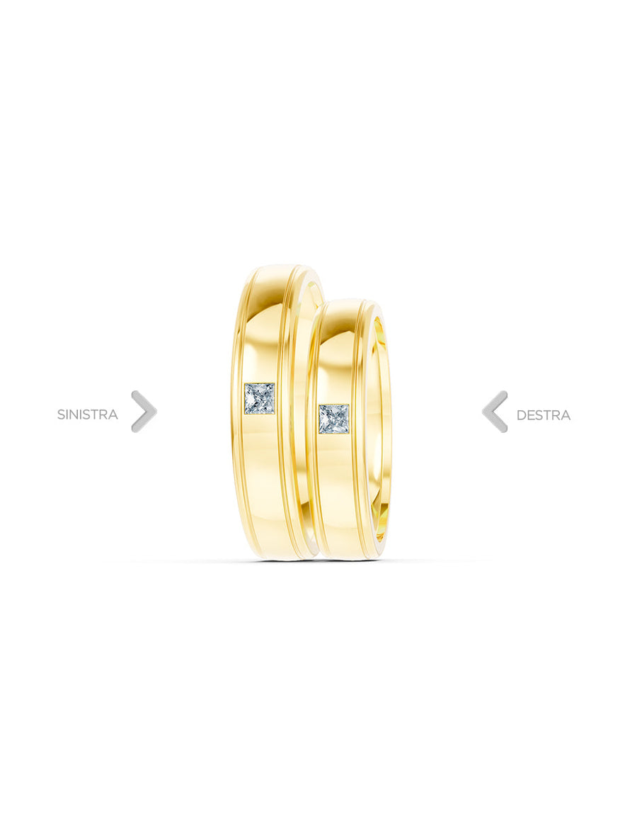 Argolla de matrimonio - unión perfecta - UNITI128