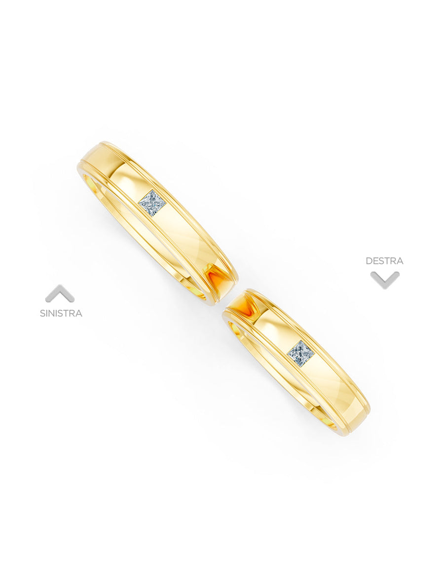 Argolla de matrimonio - unión perfecta - UNITI128