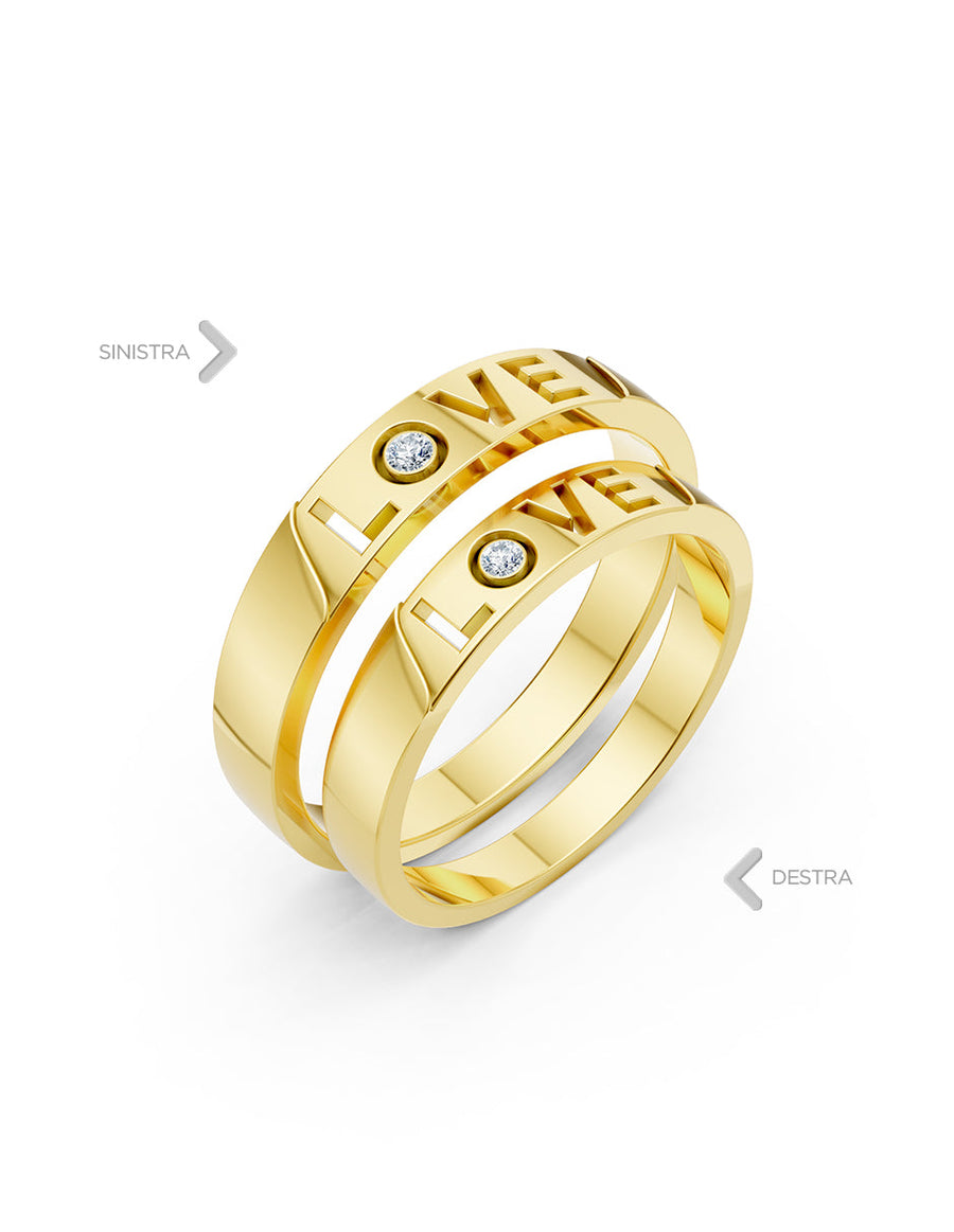 Argolla de matrimonio - unión perfecta - UNITI129