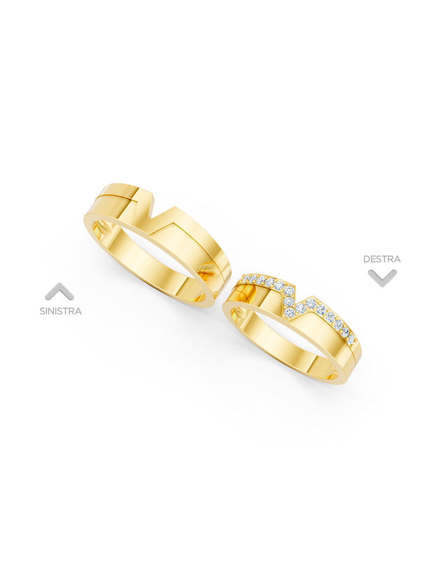 Argolla de matrimonio - unión perfecta - UNITI132
