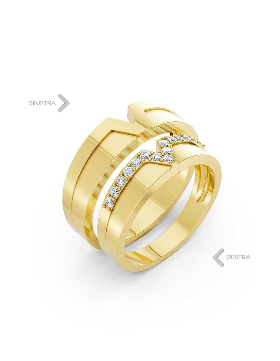 Argolla de matrimonio - unión perfecta - UNITI132
