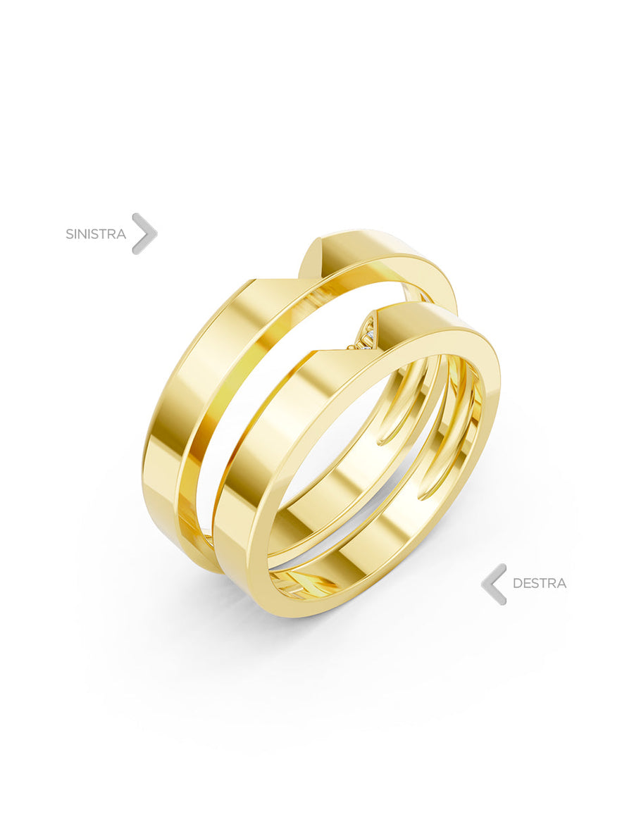 Argolla de matrimonio - unión perfecta - UNITI135