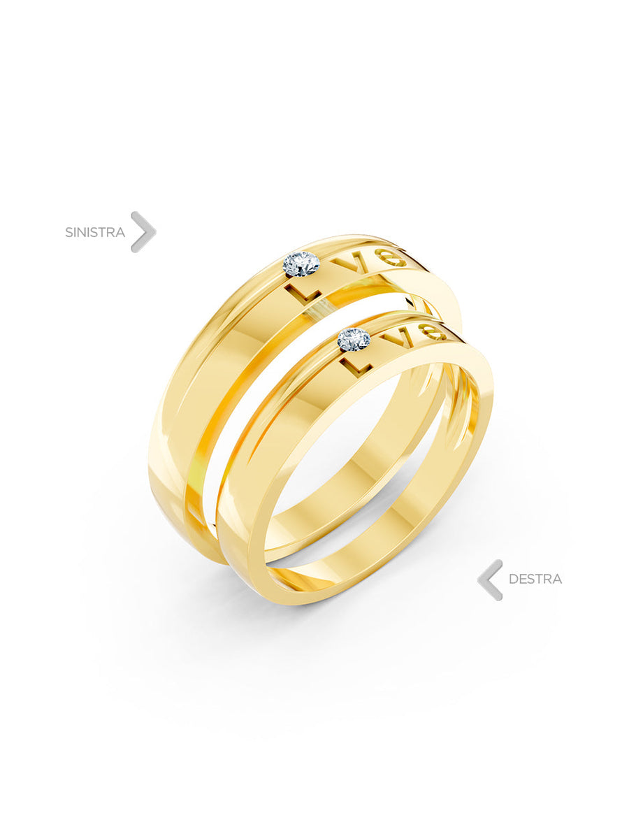 Argolla de matrimonio - unión perfecta - UNITI139