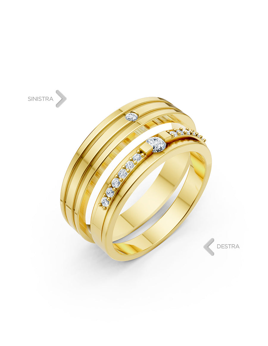 Argolla de matrimonio - unión perfecta - UNITI164