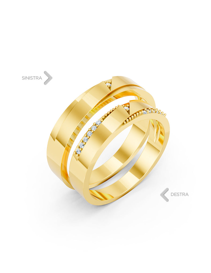 Argolla de matrimonio - unión perfecta - UNITI165