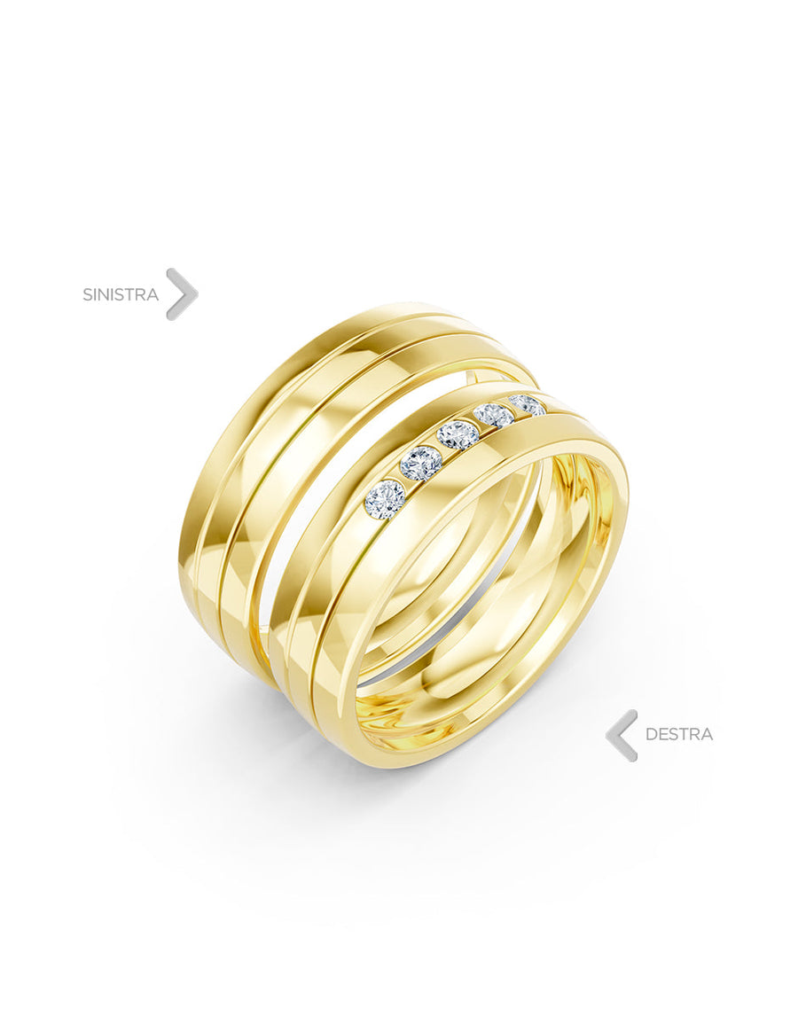 Argolla de matrimonio - unión perfecta - UNITI178