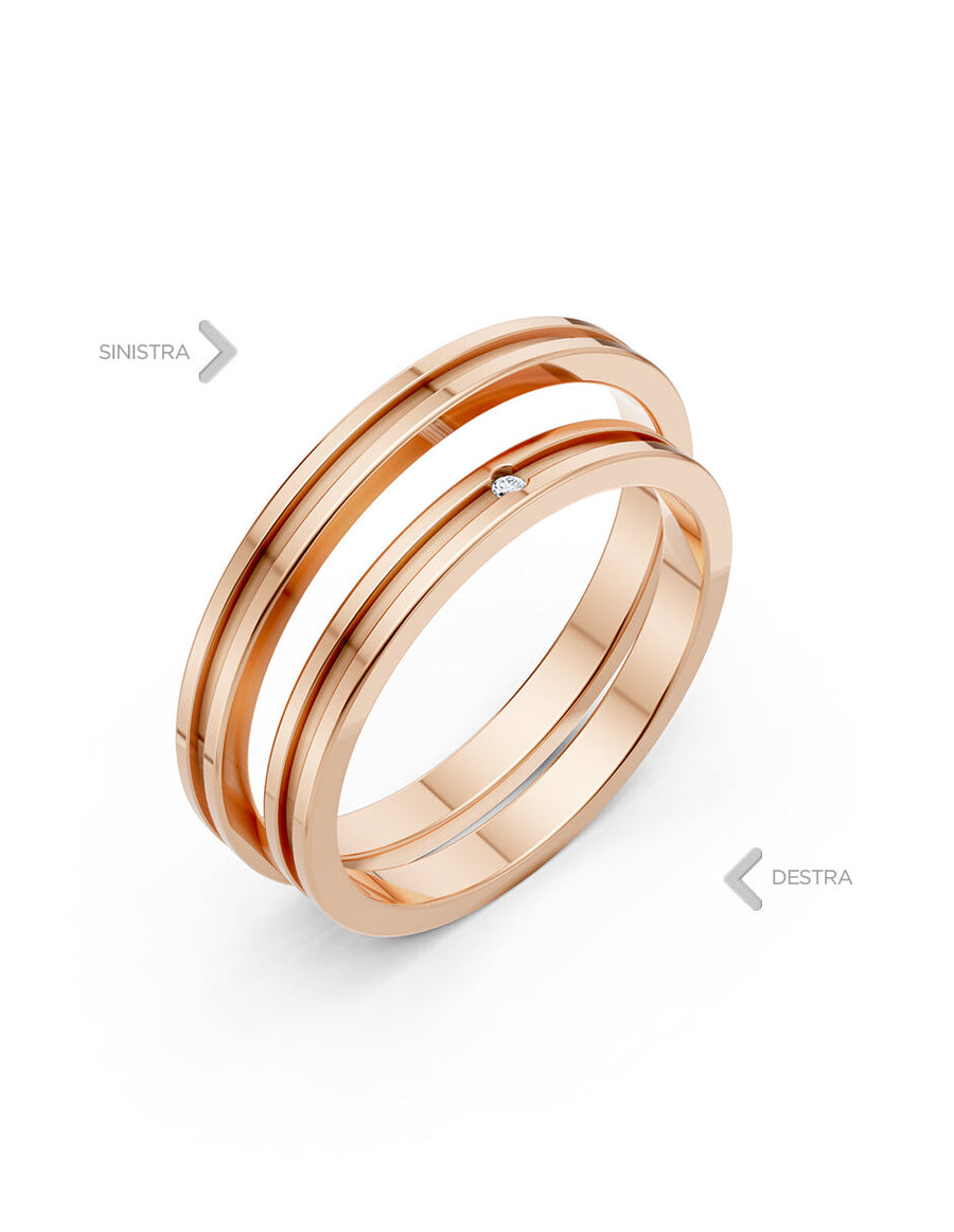 Argolla de matrimonio - unión perfecta - UNITI207