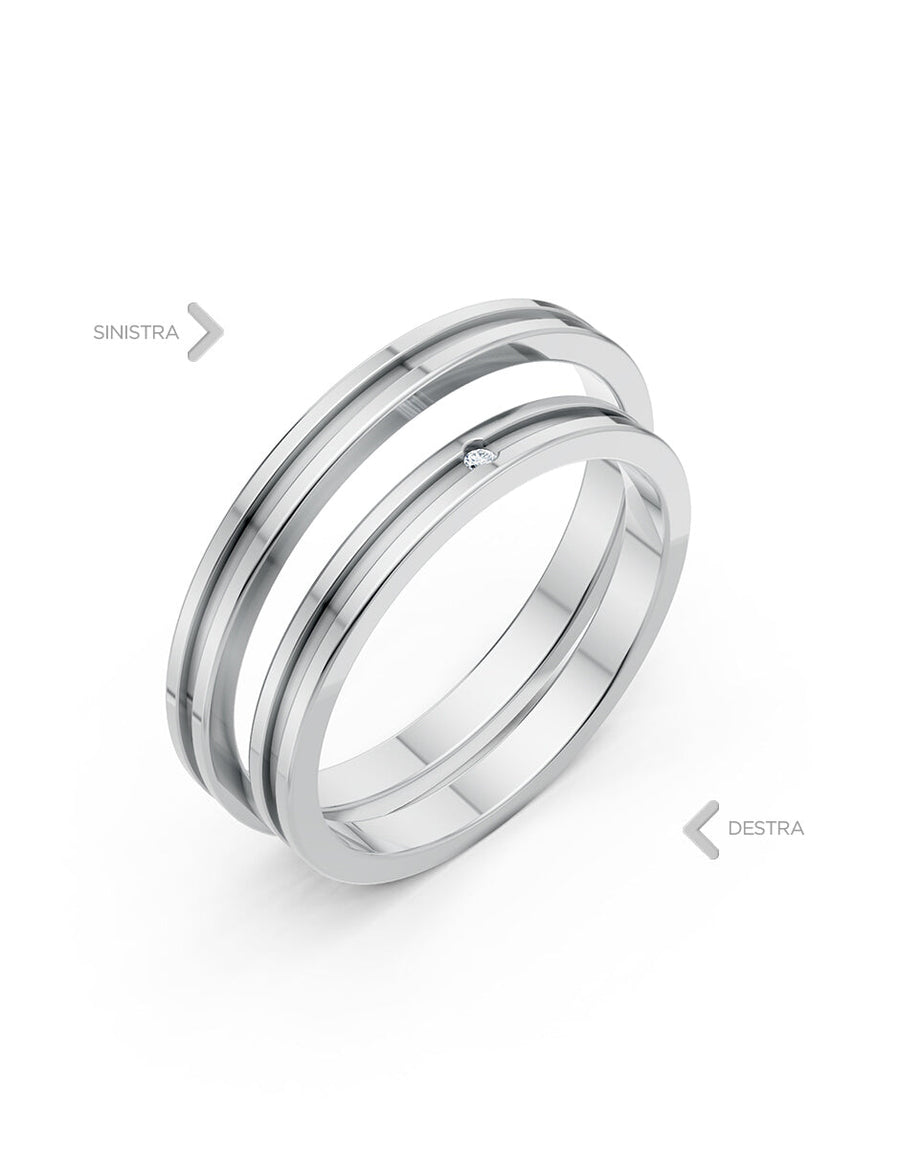 Argolla de matrimonio - unión perfecta - UNITI207